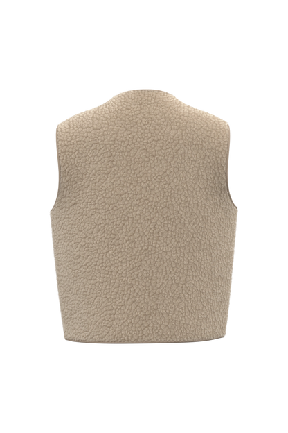 Veste Sans Manches Sherpa Femme