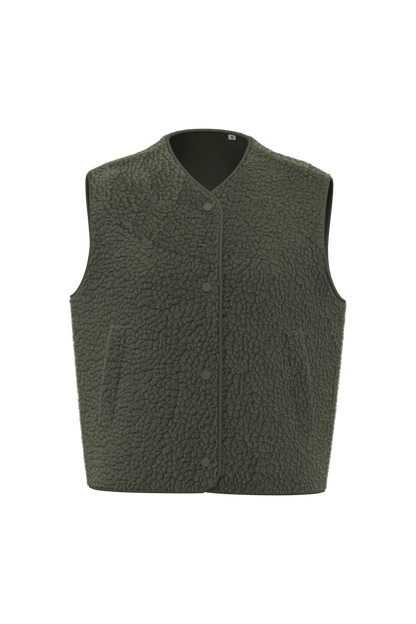 Veste Sans Manches Sherpa Femme