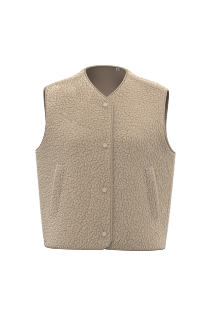 Veste Sans Manches Sherpa Femme