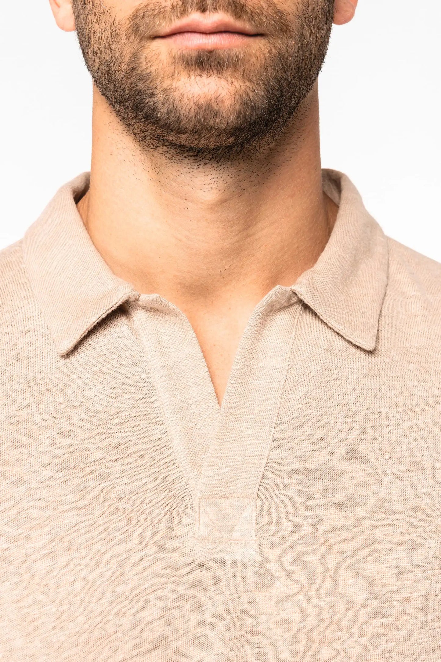 Polo en lin homme