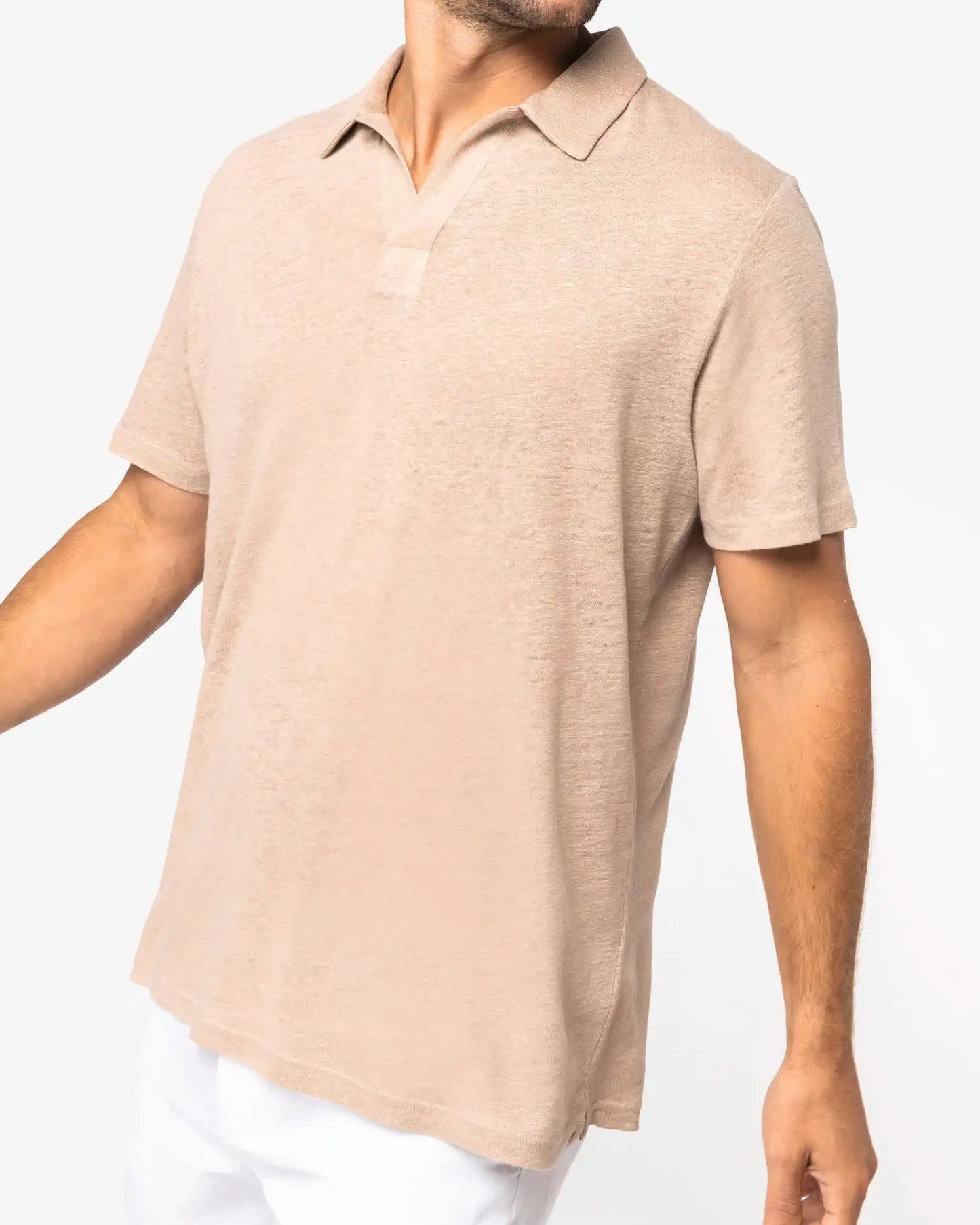 Polo en lin homme