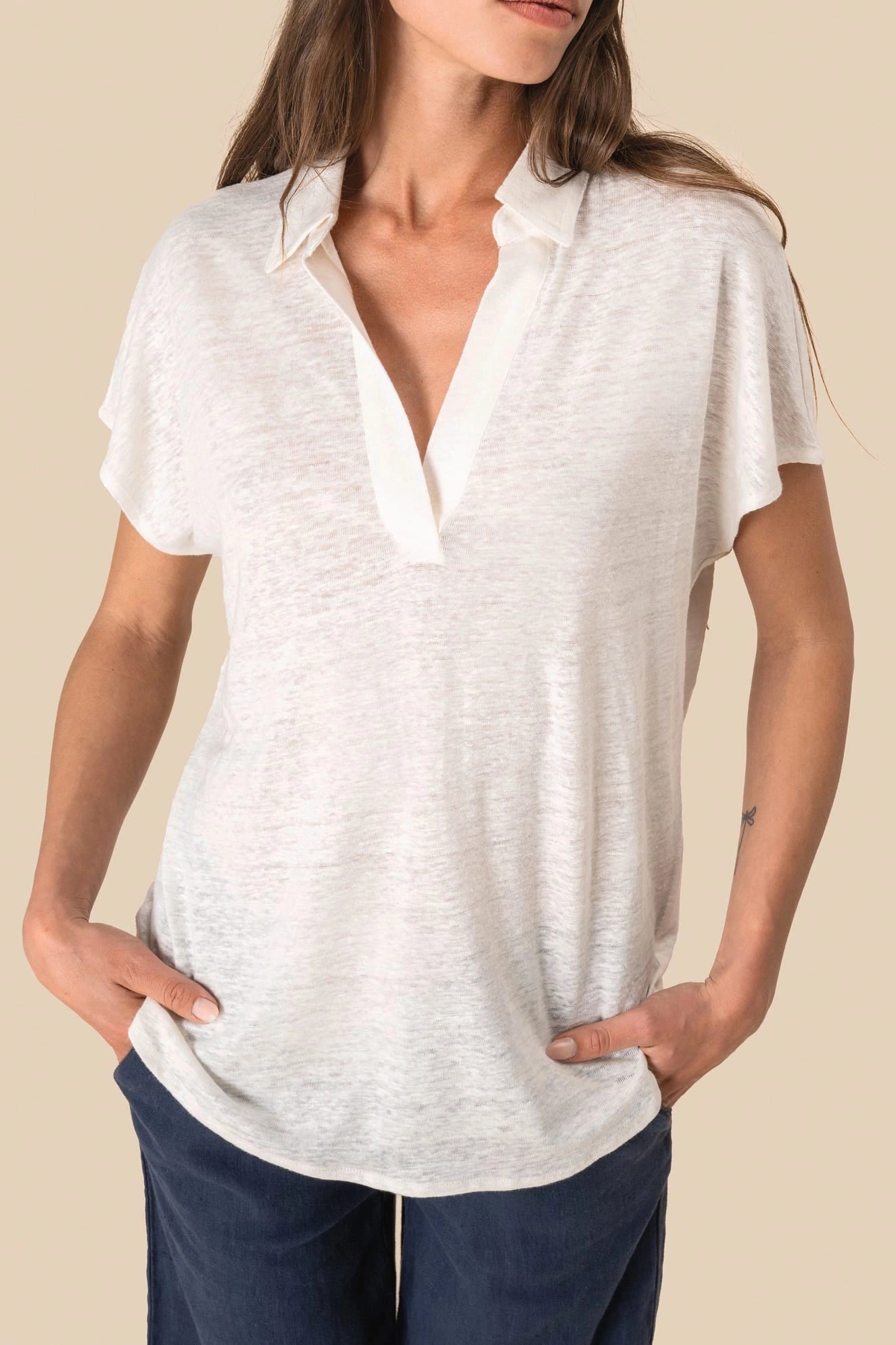 Polo en Lin pour Femme | Confortable et Elégance | French Loom
