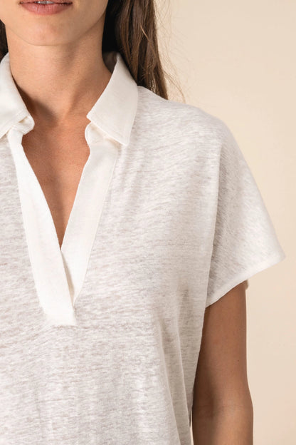 Polo en Lin pour Femme