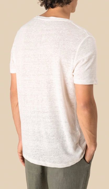 T-shirt Lin Homme Coupe Ajustée
