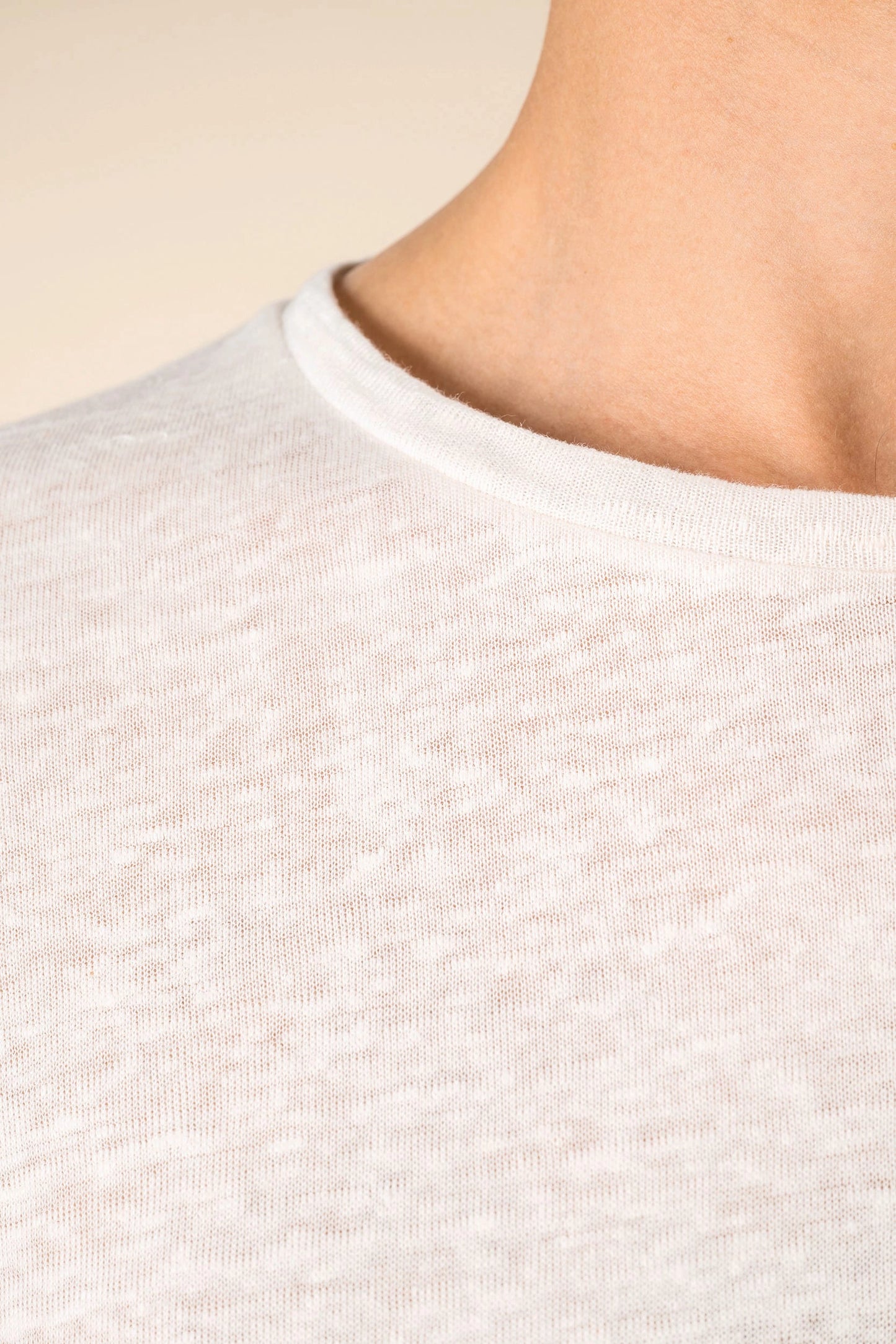 T-shirt Lin Homme Coupe Ajustée