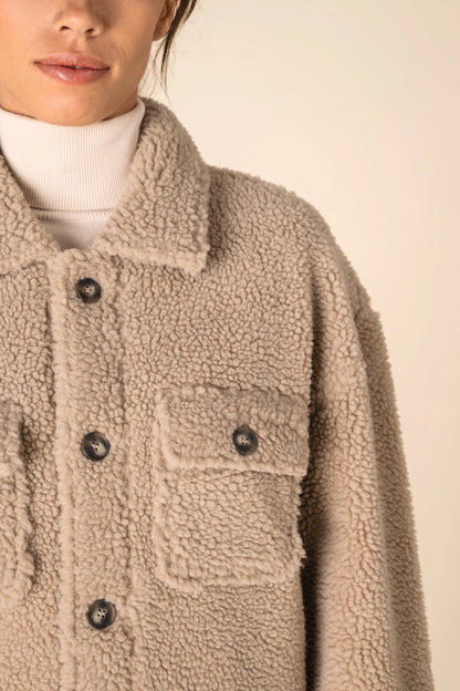 Unisex Sherpa Overshirt