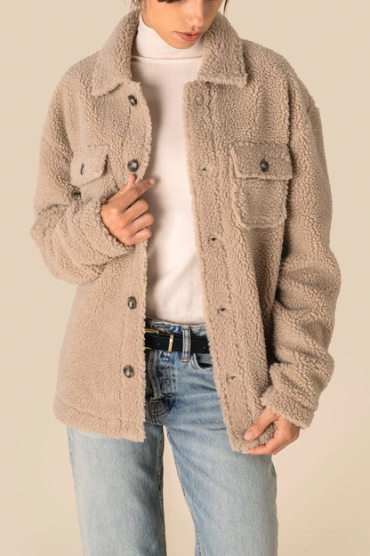 Unisex Sherpa Overshirt