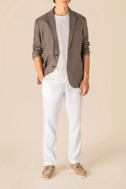 Blazer en Lin Homme Délavé