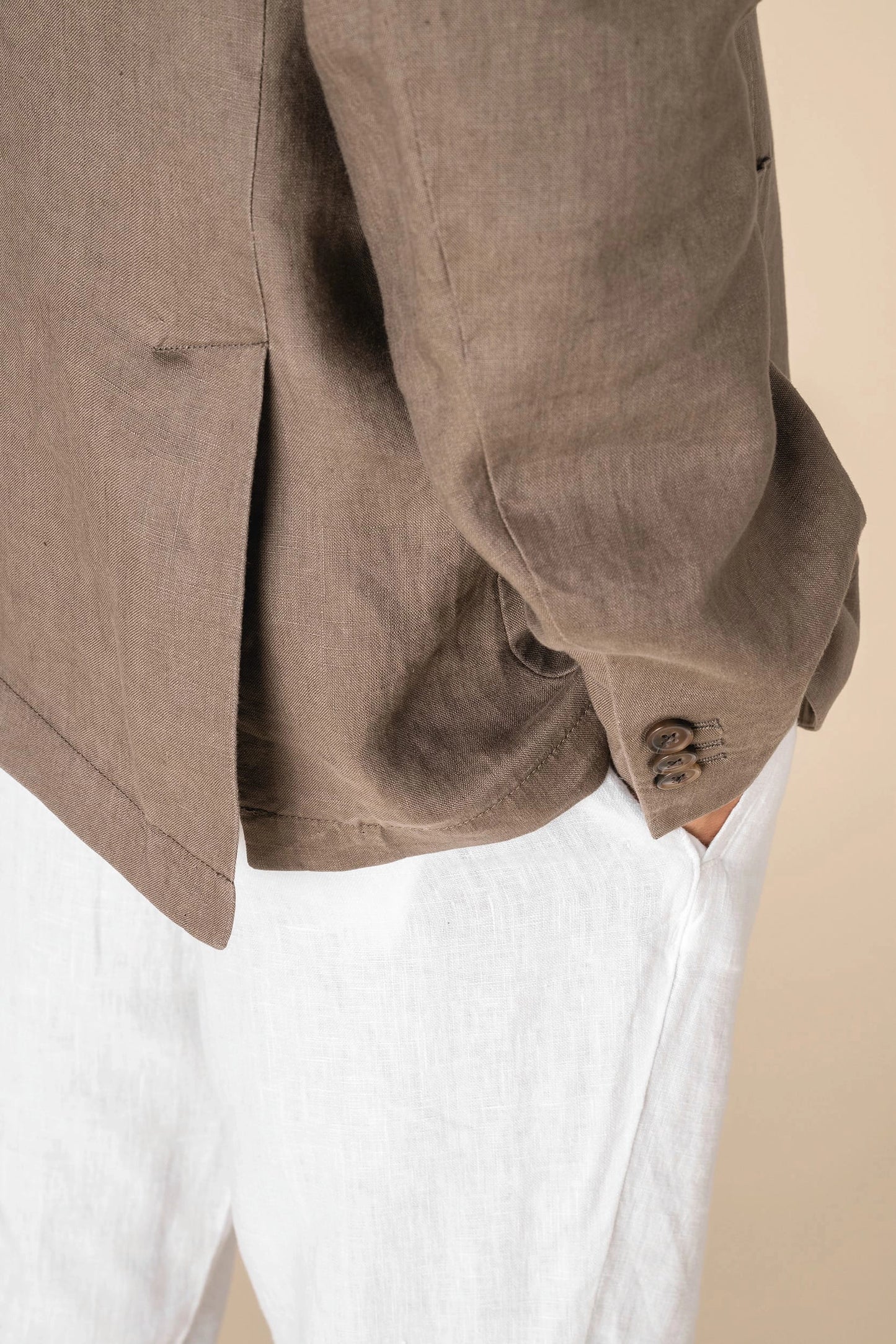 Blazer en Lin Homme Délavé