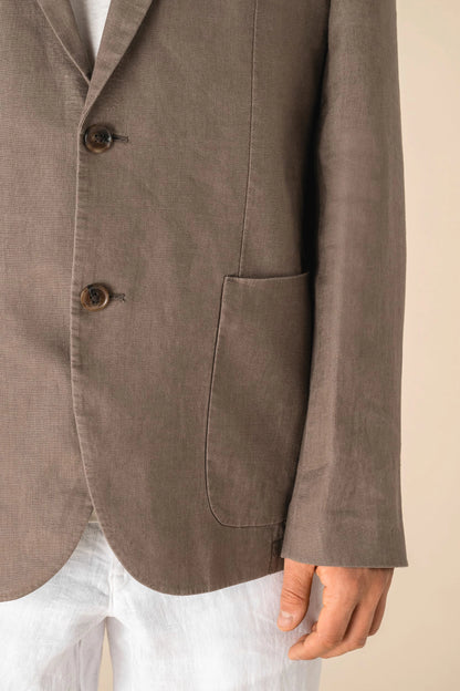 Blazer en Lin Homme Délavé
